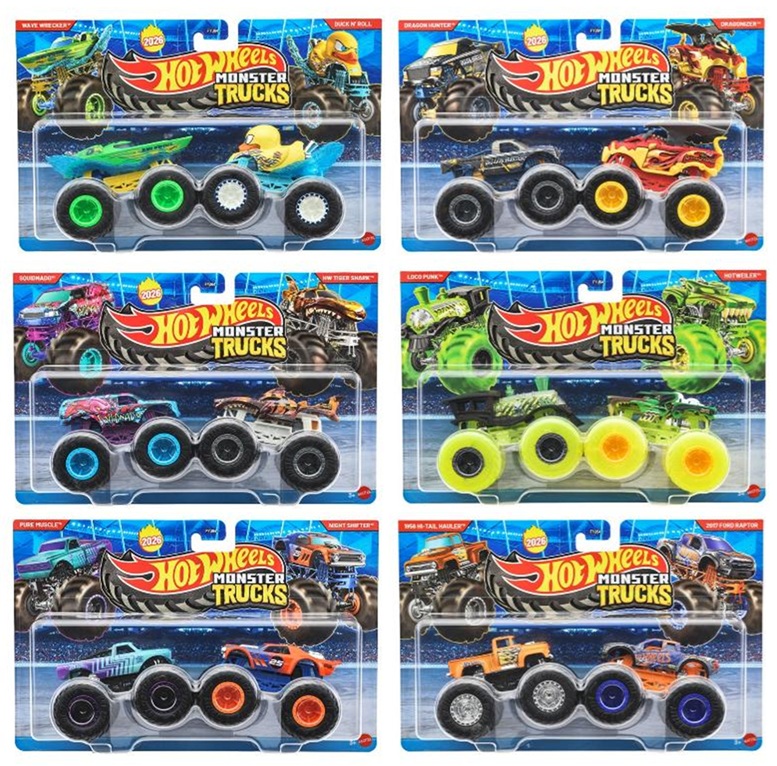 画像1: 【仮予約】PRE-ORDER - 2026 HW MONSTER TRUCKS! 【2パック - Bアソート(8個入)】（お取り置き不可）(2026年4月中旬入荷予定）