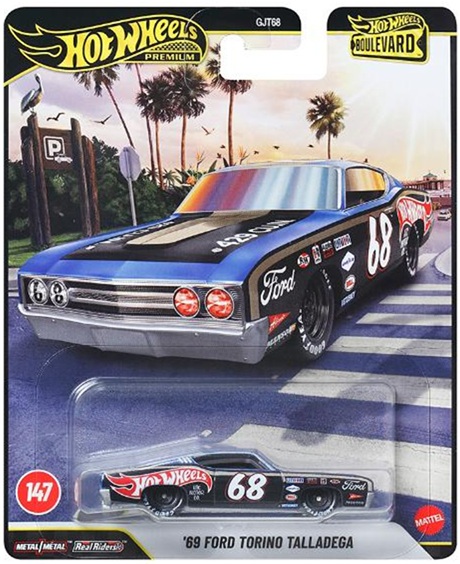 画像: 【仮予約】PRE-ORDER - 2026 HW BOULEVARD 【'69 フォード トリノ タラデガ】BLACK-BLUE/RR(2026年4月下旬入荷予定)