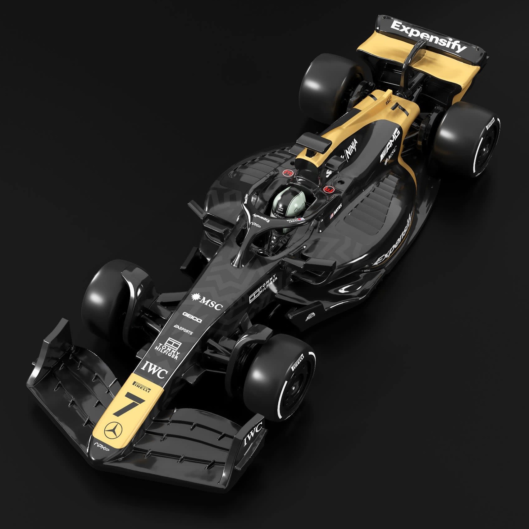 画像: 2026 RLC EXCLUSIVE 【HOT WHEELS x F1 MOVIE VEHICLE （タイヤラック付き）】BLACK/RR(予約不可）