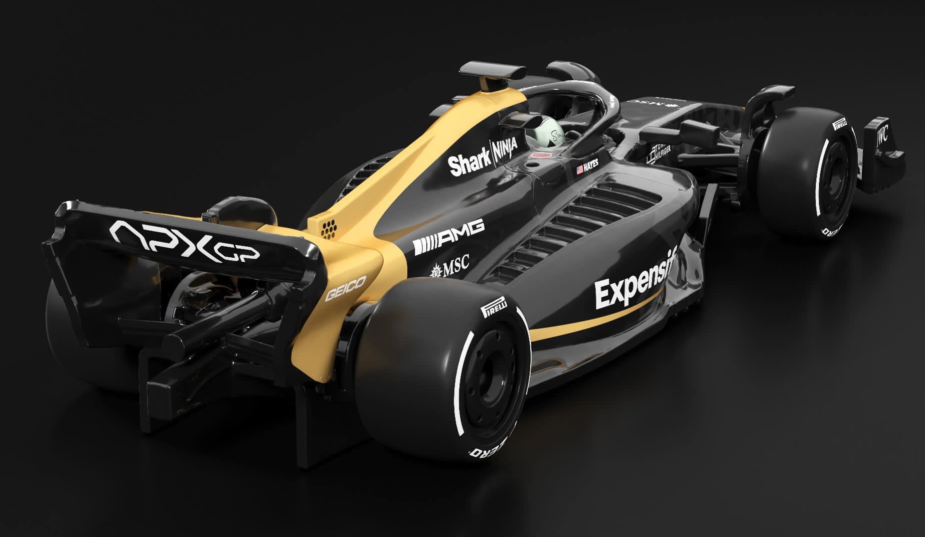 画像: 2026 RLC EXCLUSIVE 【HOT WHEELS x F1 MOVIE VEHICLE （タイヤラック付き）】BLACK/RR(予約不可）