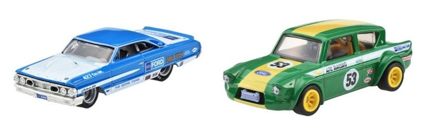 画像: 【仮予約】PRE-ORDER - 2026 HW CAR CULTURE "PREMIUM 2PACK" 【カスタム '64 ギャラクシー 500/'67 フォード アングリア レーサー】BLUE/GREEN/RR (2026年5月末頃入荷予定）