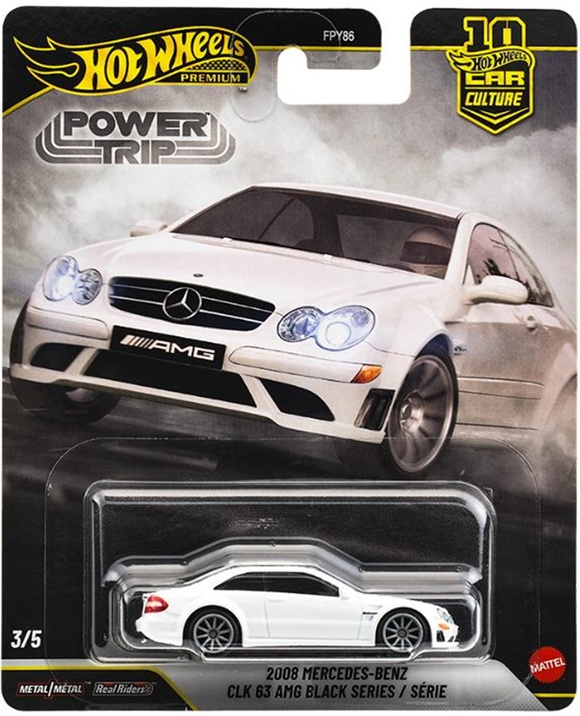 画像: 【仮予約】PRE-ORDER - 2026 HW CAR CULTURE "パワートリップ " 【2008 メルセデス・ベンツ CLK 63 AMG ブラックシリーズ】WHITE/RR(2026年6月上旬入荷予定）