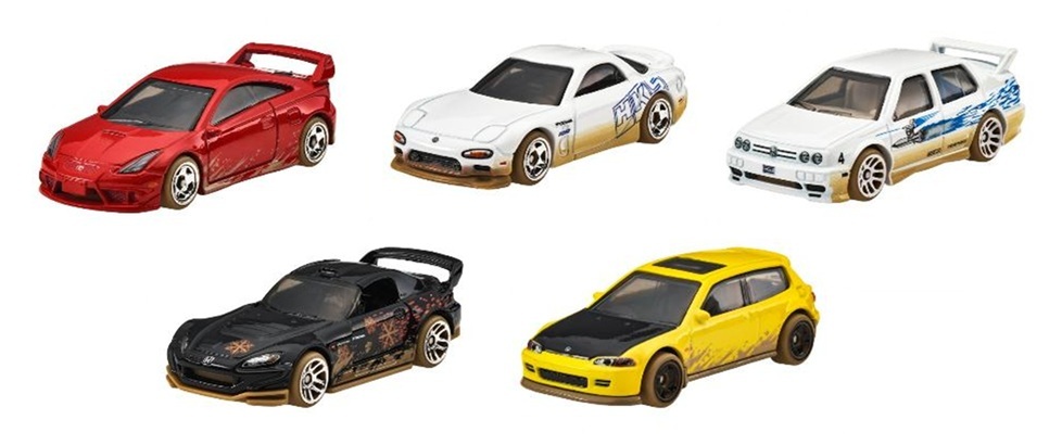 画像: 【仮予約】PRE-ORDER - 2026 HW FAST & FURIOUS 【ワイルド・スピード テーマ Pアソート - レースオフ 5種セット】トヨタ セリカ/1995 マツダ RX-7/フォルクスワーゲン ジェッタ MK3/ホンダ S2000/ホンダ シビック EG(2026年6月中旬入荷予定）