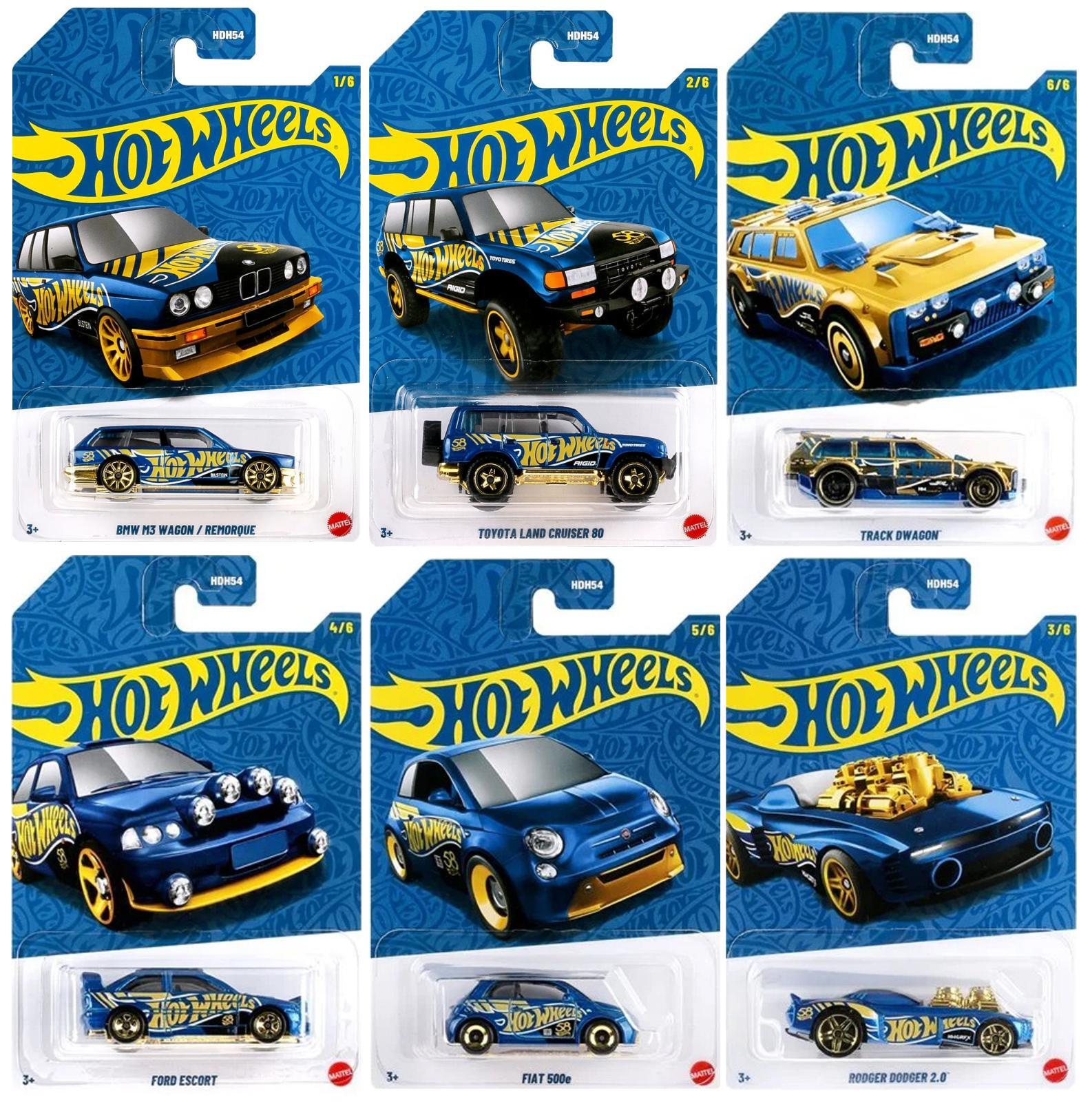 画像: 【US版】2026 HW 58TH ANNIVERSARY PEARL & CHROME SERIES2【6種セット(CHASE入り)】TRACK DWAGON(CHASE)/TOYOTA LAND CRUISER 80/BMW M3 WAGON/FORD ESCORT/FIAT 500e/RODGER DODGER 2.0 (予約不可)