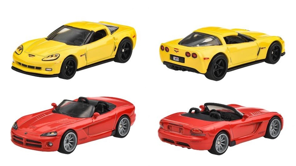 画像: 【仮予約】PRE-ORDER - 2026 HW CAR CULTURE "PREMIUM 2PACK" 【2012 コルベット Z06/2003 ダッジバイパー SRT-10】YELLOW/RED/RR(2026年8月上旬入荷予定）