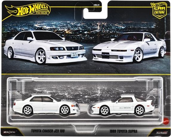 画像: 【仮予約】PRE-ORDER - 2026 HW CAR CULTURE "PREMIUM 2PACK" 【トヨタ チェイサー JZX 100/1989 トヨタ スープラ】WHITE/RR(2026年8月上旬入荷予定）