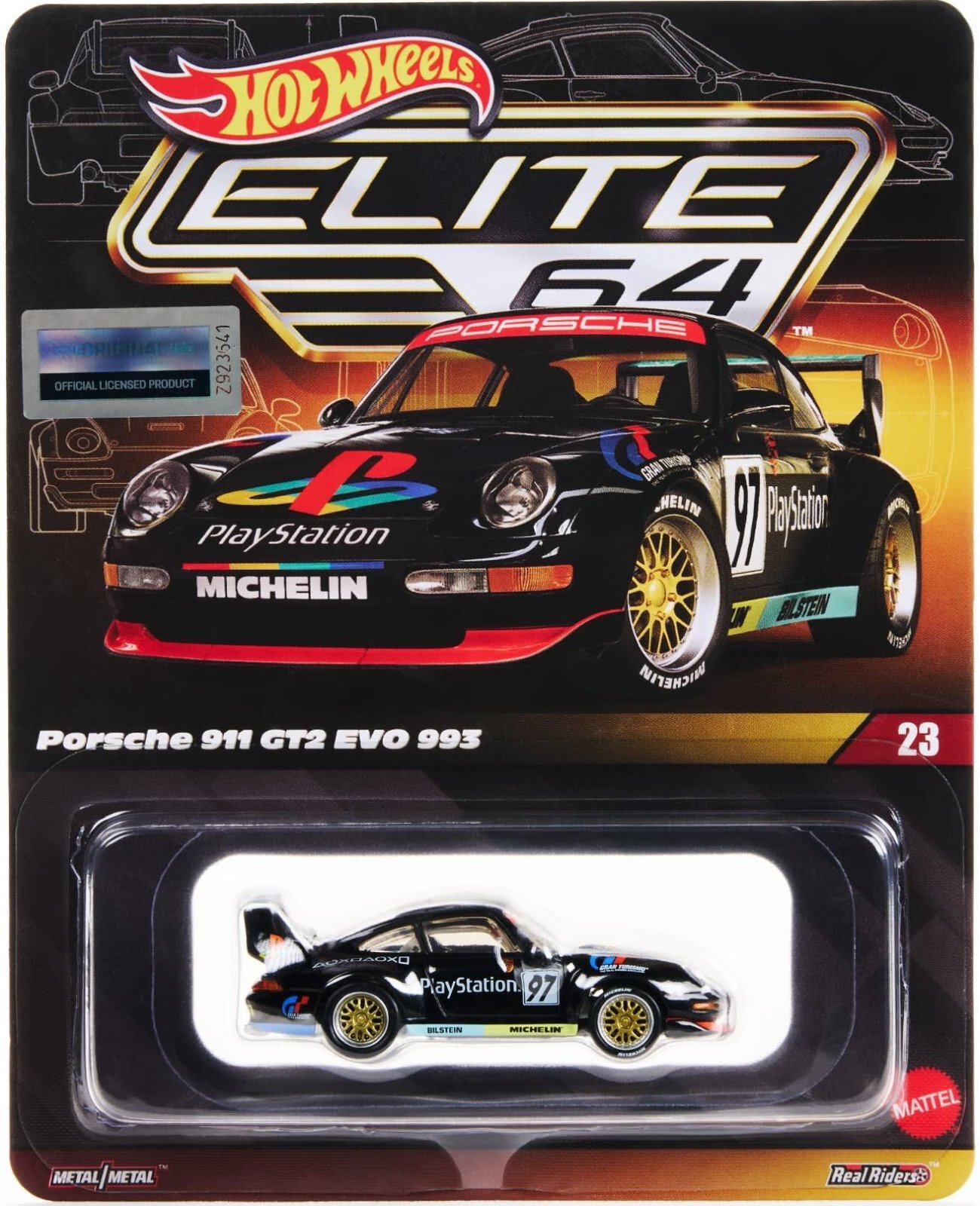 画像1: 2026 RLC EXCLUSIVE  "ELITE 64" 【PORSCHE 911 GT2 EVO 993 (PlayStation)】BLACK/RR
