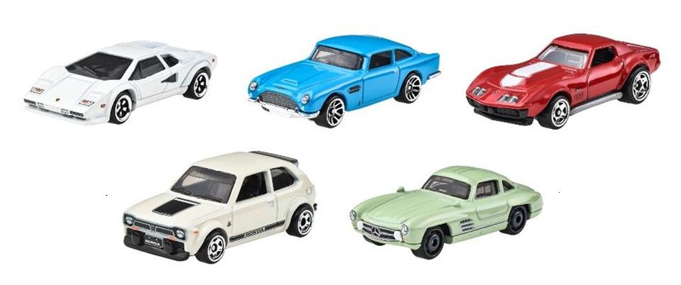 画像: 【仮予約】PRE-ORDER -  2026 HW VINTAGE CLUB【Kアソート ナショナル・アイコンズ 5種セット】ランボルギーニ カウンタック LP 5000 QV/アストンマーティン 1963 DB5/'69 COPO コルベット/'73 ホンダ シビック カスタム/メルセデス・ベンツ 300 SL (2026年9月中旬入荷予定）