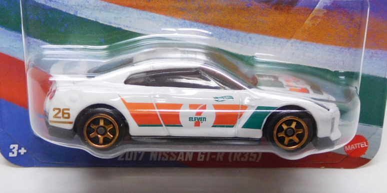 画像: 【US版】2026 HW 7-ELEVEN  EXCLUSIVE【2017 NISSAN GT-R (R35)】WHITE (予約不可)