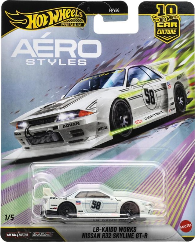 画像: 【仮予約】PRE-ORDER - 2026 HW CAR CULTURE "エアロスタイルズ" 【LB-街道ワークス 日産 R32 スカイライン GT-R】WHITE/RR(2026年10月中旬入荷予定）