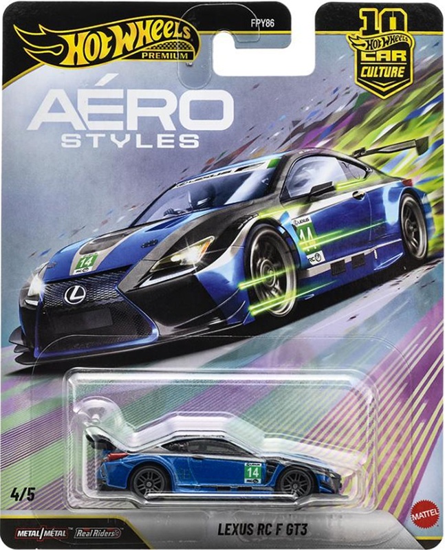 画像1: 【仮予約】PRE-ORDER - 2026 HW CAR CULTURE "エアロスタイルズ" 【レクサス RC F GT3】BLUE/RR(2026年10月中旬入荷予定）