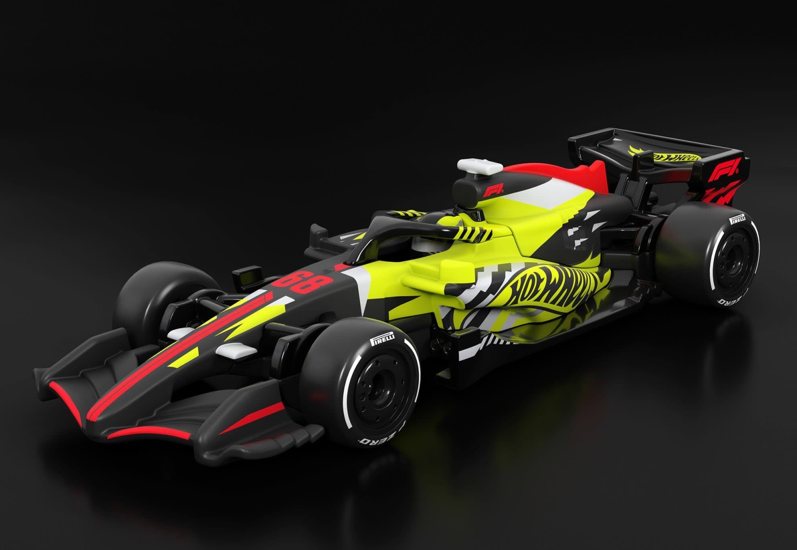 画像: 2026 RLC EXCLUSIVE 【Hot Wheels FORMULA 1 2026 Concept Car(タイヤセット付属)】BLACK-YELLOW/RR