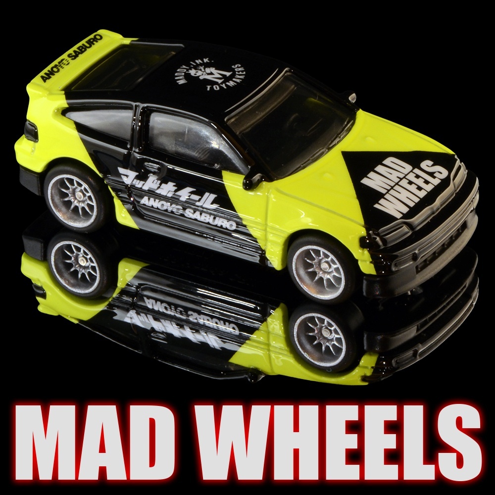 画像: MAD WHEELS (マッドホイール） 【“Neon” HONDA CRX (カスタム完成品）】NEON YELLOW/RR (送料サービス適用外) 