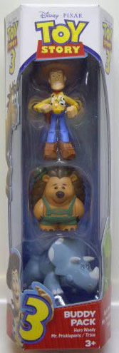 画像: TOY STORY 3 【BUDDY 3PACK - HERO WOODY / MR.PRICKLEPANTS / TRIXIE (R2466/T0542)】　