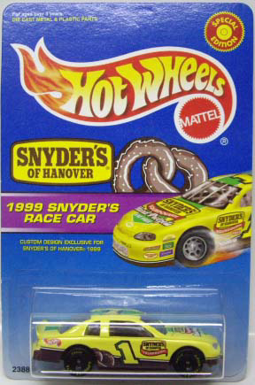 画像: 1999 SNYDER'S OF HANOVER PROMO 【1999 SNYDER'S RACE CAR (CHEVY MONTE CARLO STOCKER)】　YELLOW/GYR