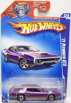 画像: BATTLE FORCE CARD 【'71 PLYMOUTH GTX】　PURPLE/5SP