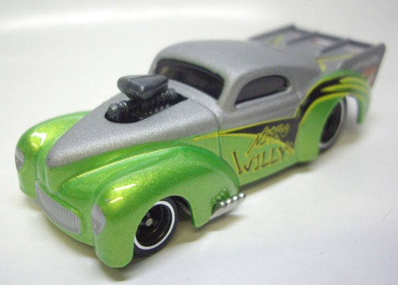 画像: LOOSE - PHIL'S GARAGE CHASE 【'41 PRO MOD WILLYS】　GREEN/RR  (セットばらし・サイン付き）