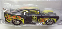 画像: MILITARY RODS 【JADED】　BLACK/HOT WHEELS 5SP