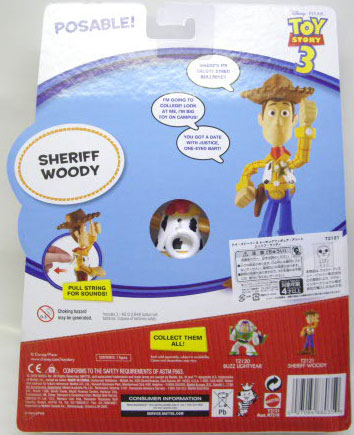 画像: TOY STORY 3 【DELUXE TALKING FIGURE - SHERIFF WOODY (T7210/T2121)】 (国内流通版）