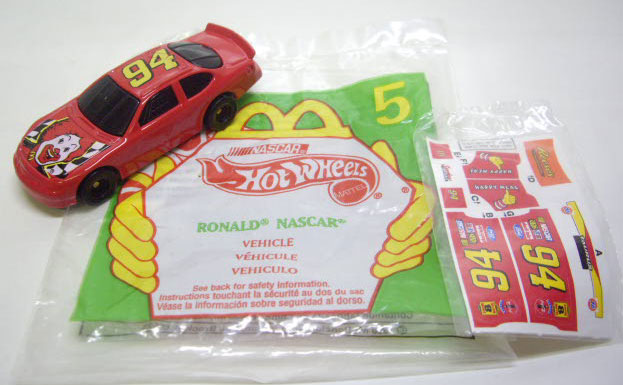 画像: 1998 McDONALD'S EXCLUSIVE 【RONALD NASCAR】　RED/GYE 10SP