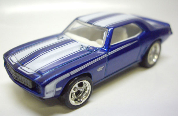 画像: LOOSE - PHIL'S GARAGE CHASE 【'69 CAMARO】　BLUE/RR (セットばらし・サイン付き）