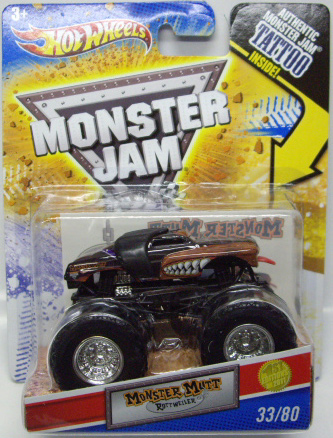 画像: 2011 MONSTER JAM INSIDE TATTOO 【MONSTER MUTT ROTT WEILER】 BROWN (1ST EDITIONS 2011)