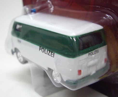画像: FOREVER 64 R16 【1965 VW POLICE TRANSPORTER】 WHITE-GREEN/RR