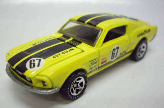 画像: LOOSE - 1998 TARGET GREAT V-8s SET 【1967 FORD MUSTANG】　YELLOW/GY 5SP