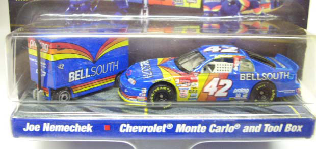 画像: 1998 HOT WHEELS PRO RACING PIT CREW 【TEAM BELLSOUTH JOE NEMECHEK/CHEVROLET MONTE CARLO and TOOL BOX】　BLUE/RR