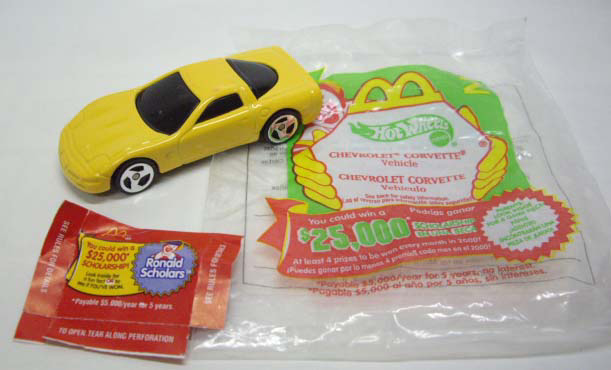 画像: 2000 McDONALD'S EXCLUSIVE 【CHEVROLET CORVETTE】　YELLOW/3SP