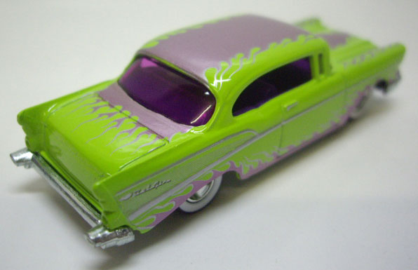 画像: LOOSE - WAYNE'S GARAGE CHASE 【'57 CHEVY】　LIGHT GREEN/RR (セットばらし・サイン付き）