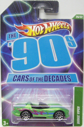画像: 2011 WALMART EXCLUSIVE "CARS OF THE DECADES" 【DODGE VIPER】 MET.GREEN/10SP