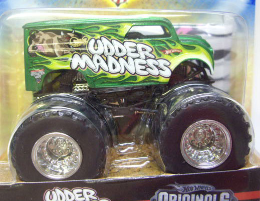 画像: 2010 MONSTER JAM FLAG SERIES 【UDDER MADNESS - DAIRY DELIVERY (HOT WHEELS ORIGINALS)】　GREEN (TAMPOバリエーション・牛柄小）