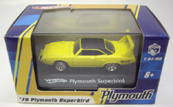 画像: 2009-1:87/HO 【'70 PLYMOUTH SUPERBIRD】YELLOW/RR