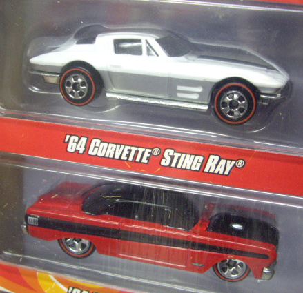 画像: SINCE'68 MUSCLE CARS 4CAR TIN PACK 【'64 CORVETTE STING RAY, '64 FORD FALCON SPRINT, CUSTOM MUSTANG CONVERTIBLE, LARGE AND IN CHARGER】　