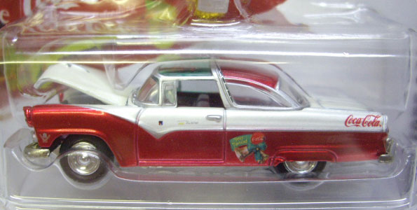 画像: LIMITED EDITION -COCA-COLA 2005 HOLIDAY AUTOMENTS  【1955 FORD CROWN VICTORIA】　MET.RED-WHITE/RR (with GRIPCLIP)