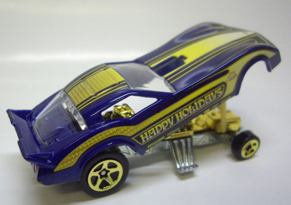 画像: 2010 HOLIDAY HOT RODS 【'77 CORVETTE FUNNY CAR (HAPPY HOLIDAYS TAMPO)】　BLUE/5SP (WALMART EXCLUSIVE)