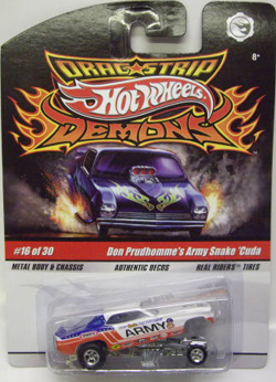 画像: DRAGSTRIP DEMONS 【DON PRUDHOMME'S ARMY SNAKE 'CUDA】　WHITE/RR