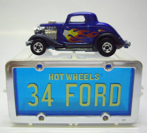 画像: LOOSE - PARK'N PLATES 【3-WINDOW '34 FORD (2225)】 MET.BLUE/BW  (BLUE PLATE)