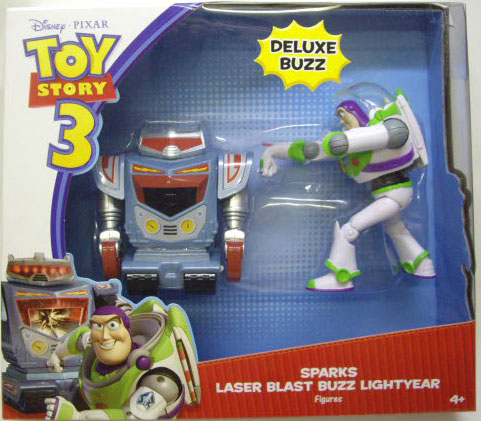 TOY STORY 3 ACTION FIGURE 2PACK SPARKS LASER BLAST BUZZ