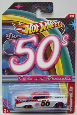 画像: 2011 WALMART EXCLUSIVE "CARS OF THE DECADES" 【'56 CHEVY BEL AIR】 RED-WHITE/5SP