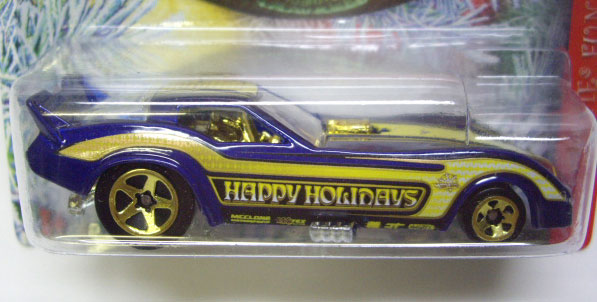 画像: 2010 HOLIDAY HOT RODS 【'77 CORVETTE FUNNY CAR (HAPPY HOLIDAYS TAMPO)】　BLUE/5SP (WALMART EXCLUSIVE)