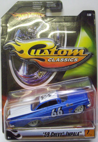 画像: 2007 1/50 CUSTOM CLASSICS 【'59 CHEVY IMPALA】　BLUE/RR(CHOJIRO.D.CRAZY　グラフィックデザイン）