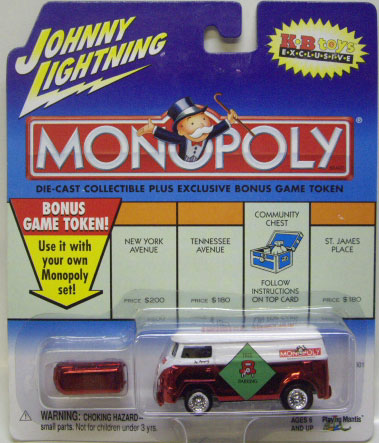 画像: 2001 K・B TOYS  EXCLUSIVE - MONOPOLY 【FREE PARKING '60 VW VAN】　CHROME RED-WHITE