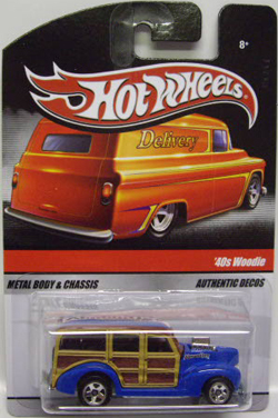 画像: 2010 HOT WHEELS DELIVERY - SWEET RIDES 【'40 WOODIE】　BLUE/5SP