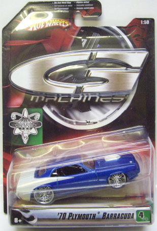 画像: 2007 1/50 G-MACHINES 【'70 PLYMOUTH BARRACUDA】　BLUE/RR