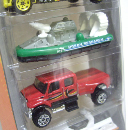 画像: 2008 MATCHBOX 5PACK - OCEAN RESEARCH 【Jeep Grand Cherokee with Raft /Sand Speeder /Hovercraft /International CXT /Rescue Boat 】