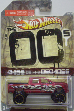 画像: 2011 WALMART EXCLUSIVE "CARS OF THE DECADES" 【DODGE RAM 1500】 FLAT RED/OR6SP