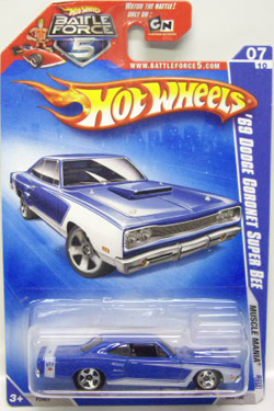 画像: BATTLE FORCE CARD 【'69 DODGE CORONET SUPER BEE】　 BLUE/5SP