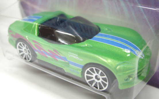 画像: 2011 WALMART EXCLUSIVE "CARS OF THE DECADES" 【DODGE VIPER】 MET.GREEN/10SP